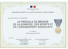 Médaille de Bronze de la Jeunesse et des sports